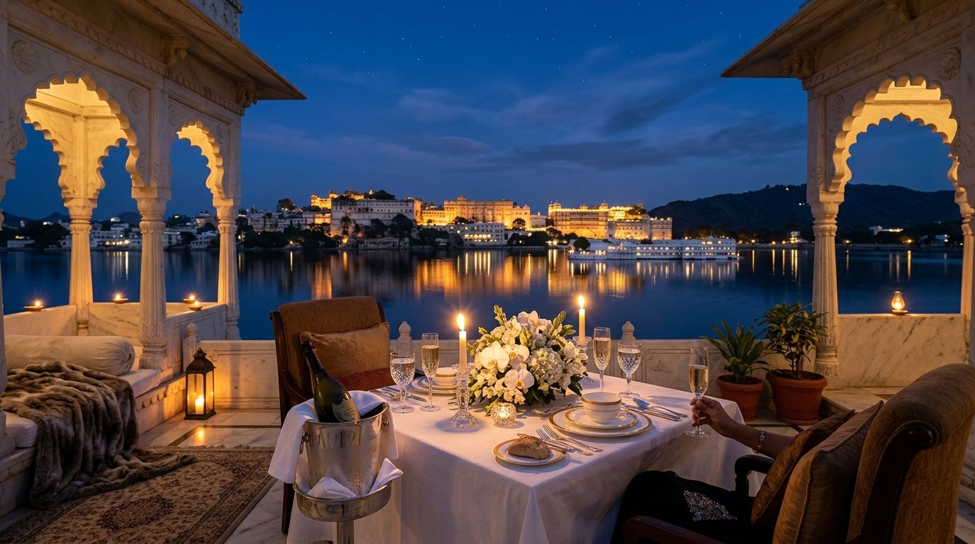 Udaipur Lake Palace Private Terrace